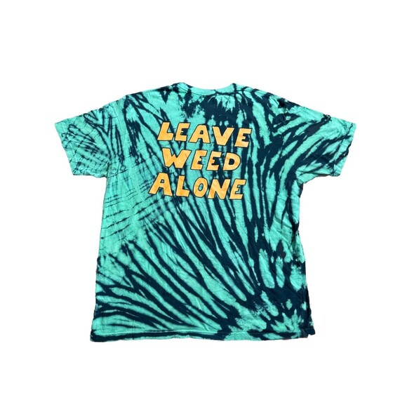 Weed Nightmares T Shirt tie dye Leave Weed Alone Marijuana 420 Rare HTF Smoke - Picture 5 of 9